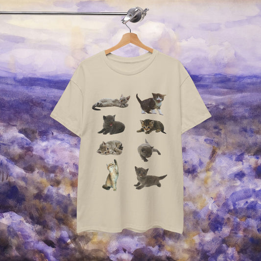 Cute Cat Lover T-Shirt, Perfect Gift for Cat Enthusiasts, Fun Animal Tee for Birthdays, Casual Wear, Pet Lovers