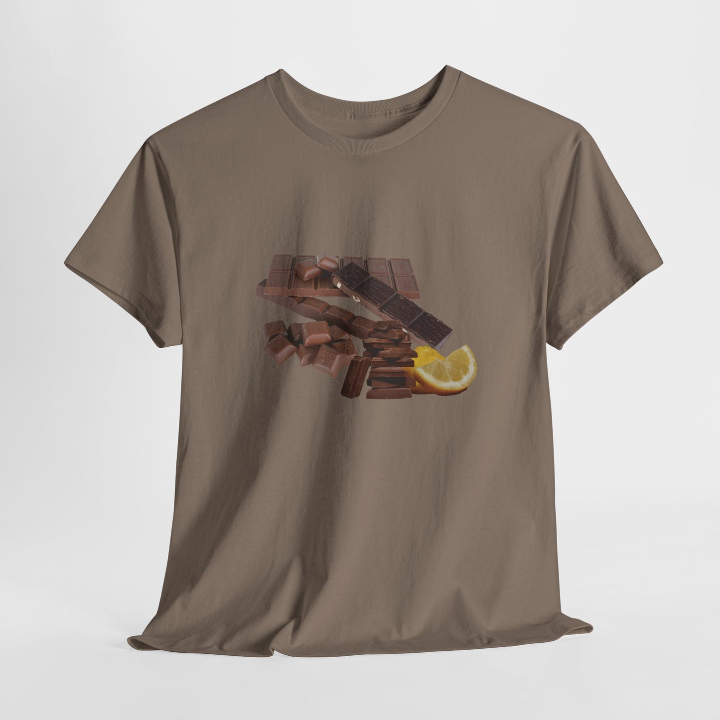 Chocolate Lemon Unisex Heavy Cotton Tee Sweet Treat, Casual Wear, Foodie Gift, Summer Style, Graphic Shirt
