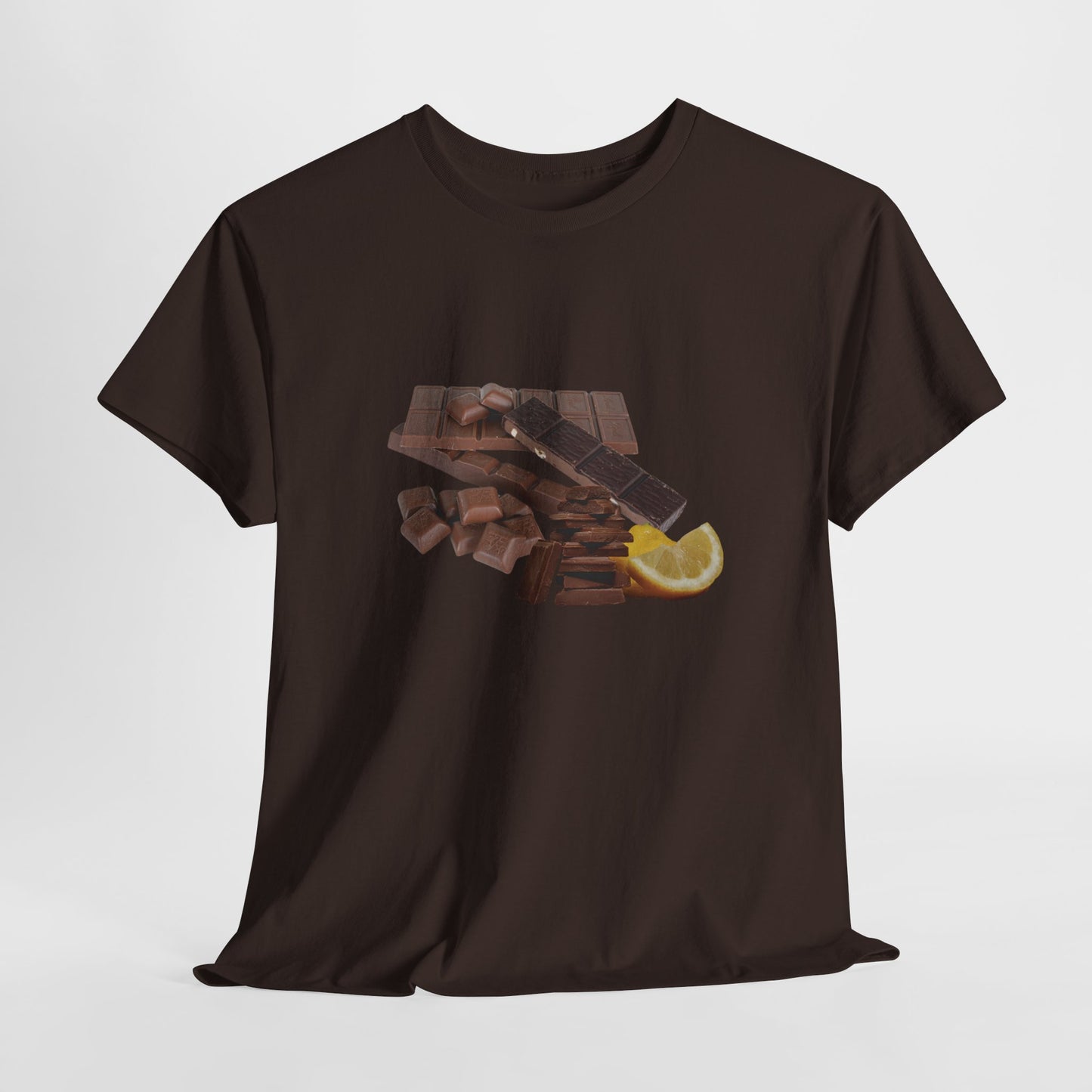 Chocolate Lemon Unisex Heavy Cotton Tee Sweet Treat, Casual Wear, Foodie Gift, Summer Style, Graphic Shirt